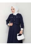 2522 - Tesettür İkili Takım Lacivert-M3 2522 - Tesettür İkili Takım Lacivert-M3