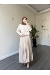4566 - Double Krep Kumaş Tesettür İkili Takım Bej 4566 - Double Krep Kumaş Tesettür İkili Takım Bej