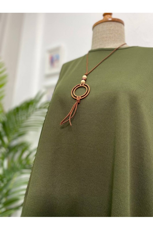 10421- Tesettür İkili Takım Haki̇-A16