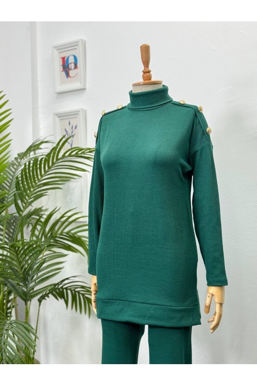 4442 - Tesettür İkili Takım Yeşi̇l-I5