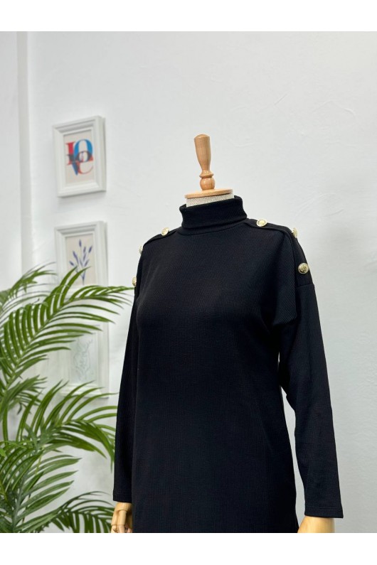 4442 - Tesettür İkili Takım Si̇yah-I5