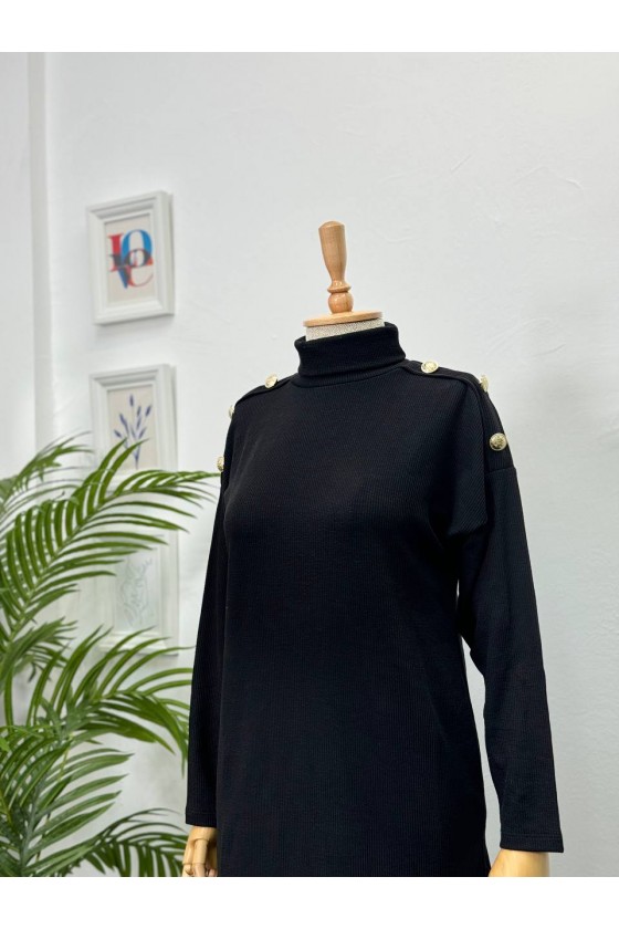 4442 - Tesettür İkili Takım Si̇yah-I5