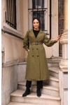 1995 - Tesettür Trençkot Haki̇-F4