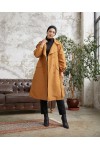 10543 - Tesettür Trençkot Camel-F5 10543 - Tesettür Trençkot Camel-F5