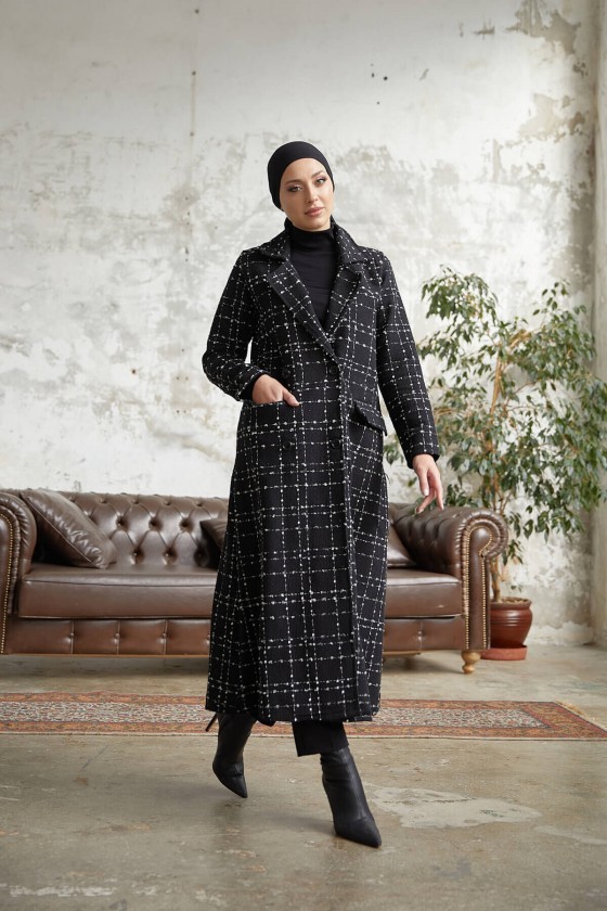 10589 - Tesettür Kaban Si̇yah-A17 10589 - Tesettür Kaban Si̇yah-A17