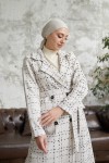 10589 - Tesettür Kaban Beyaz-A17 10589 - Tesettür Kaban Beyaz-A17