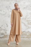 7150 - Tunik Pantolon Tesettür İkili Takım Bej-A10 7150 - Tunik Pantolon Tesettür İkili Takım Bej-A10