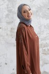 10793 - Pantolon Gömlek Tesettür İkili Takım Kahverengi̇-A4 10793 - Pantolon Gömlek Tesettür İkili Takım Kahverengi̇-A4