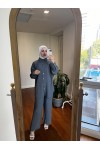 10793 - Pantolon Gömlek Tesettür İkili Takım Gri̇-A4 10793 - Pantolon Gömlek Tesettür İkili Takım Gri̇-A4