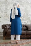 5587 - Tesettür Kimono Mavi̇-A11