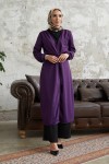 5587 - Tesettür Kimono Mor-A11 5587 - Tesettür Kimono Mor-A11