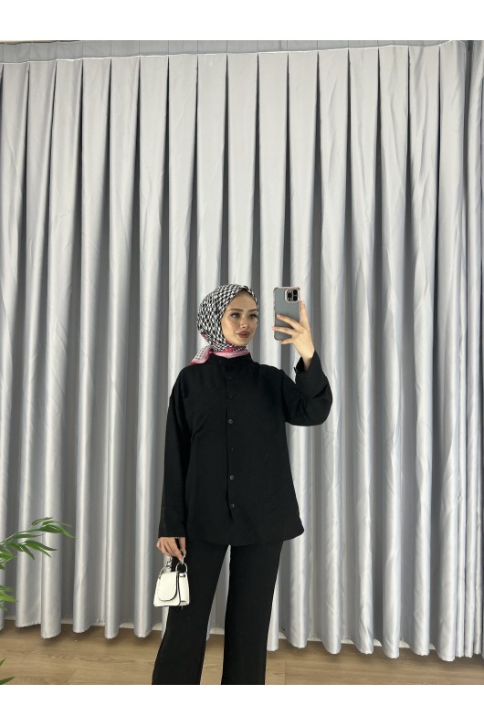 7899 - Tesettür İkili Takım Si̇yah-C5