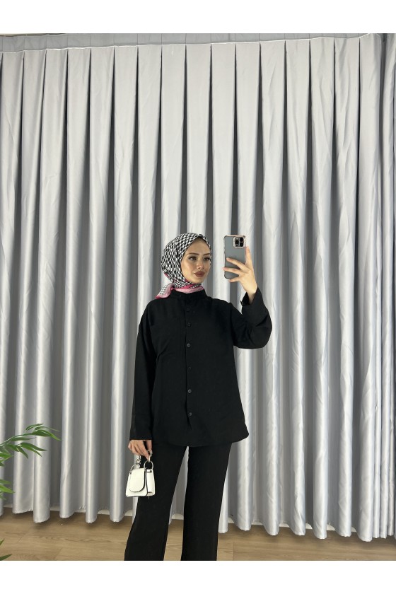 7899 - Tesettür İkili Takım Si̇yah-C5