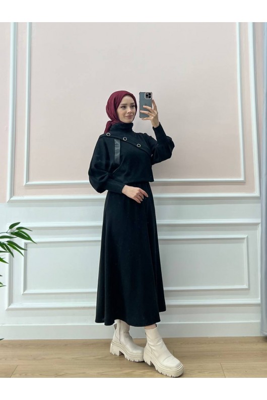 4422 Tesettür İkili Takım Si̇yah c-7