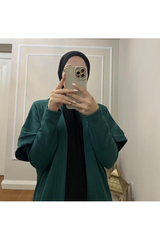 4441 Hırka Elbise Tesettür Takım Yeşi̇l İ-2 4441 Hırka Elbise Tesettür Takım Yeşi̇l İ-2