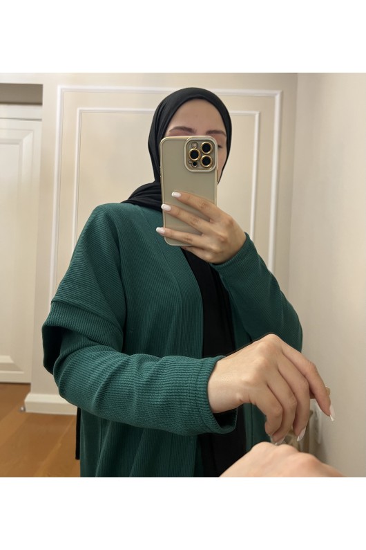 4441 Hırka Elbise Tesettür Takım Yeşi̇l İ-2 4441 Hırka Elbise Tesettür Takım Yeşi̇l İ-2