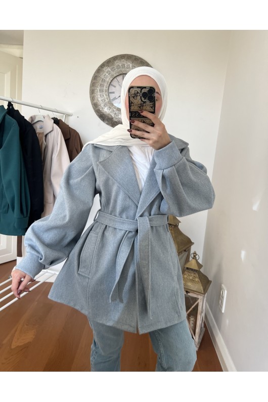 4405 - Cep Detaylı Kaban Mavi̇-K2