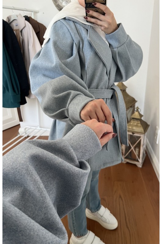 4405 - Cep Detaylı Kaban Mavi̇-K2