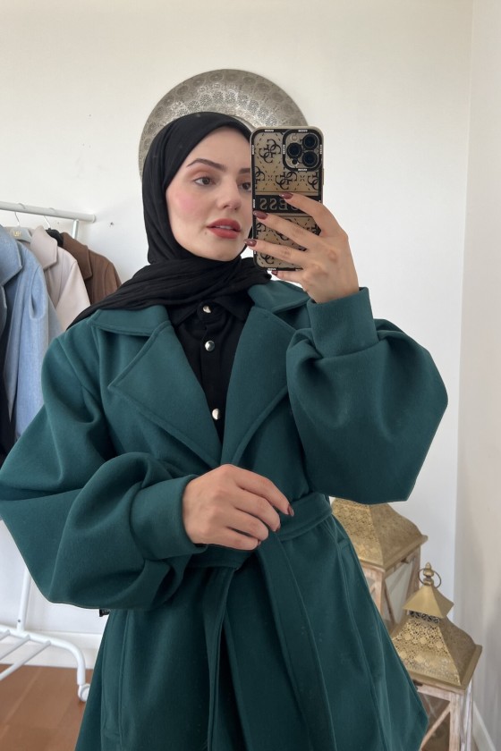 4405 - Cep Detaylı Kaban Yeşi̇l-K2