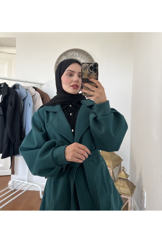 4405 - Cep Detaylı Kaban Yeşi̇l-K2