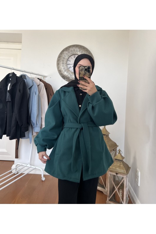 4405 - Cep Detaylı Kaban Yeşi̇l-K2