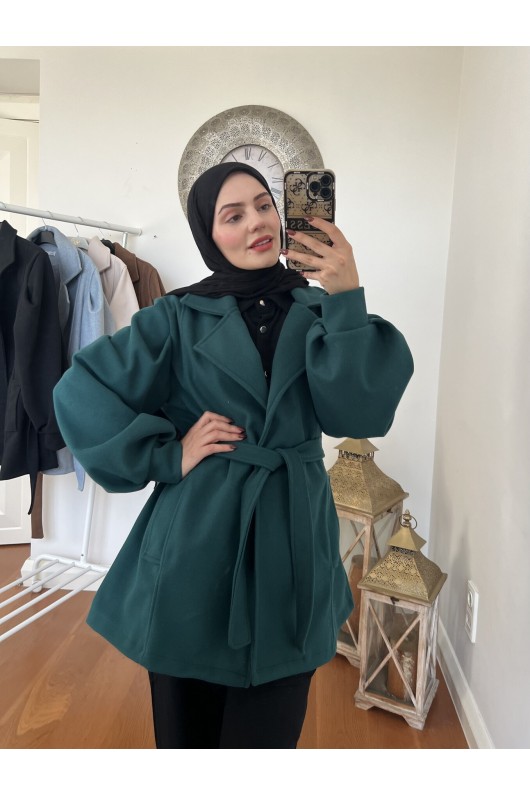 4405 - Cep Detaylı Kaban Yeşi̇l-K2