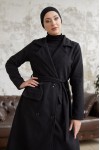 12102 - Dört Düğmeli Tesettür Kaban Si̇yah-F7 12102 - Dört Düğmeli Tesettür Kaban Si̇yah-F7