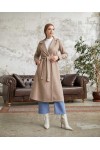 20053 - Bağlamalı Tesettür Kaban Bej-A20