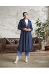 20053 - Bağlamalı Tesettür Kaban Laci̇vert-A20 20053 - Bağlamalı Tesettür Kaban Laci̇vert-A20