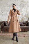 20069 - 4 Düğmeli Tesettür Kaban Camel-A15