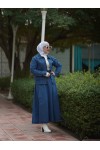 4428 - Tesettür Kot Takım Mavi̇
