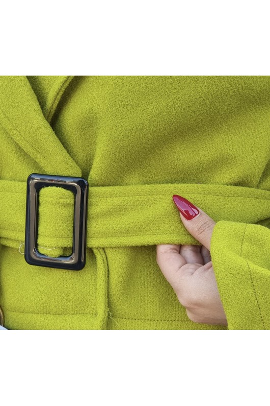 4436 - Kısa Tesettür Kaban Yeşi̇l-H2