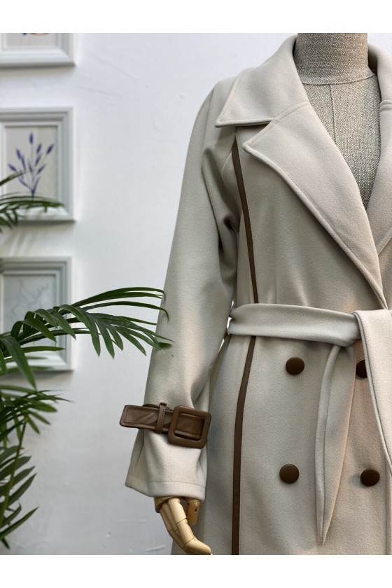 4439 - Kemerli Tesettür Kaban Taş-K3