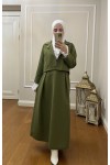 4408 - Gömlek Ceket Tesettür Takım Haki̇-I2