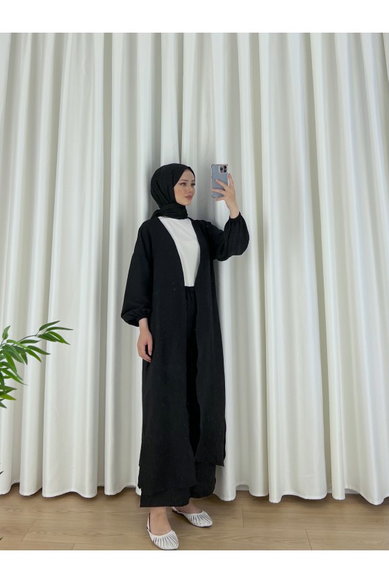 4355 - Tesettür Takım Si̇yah-E2