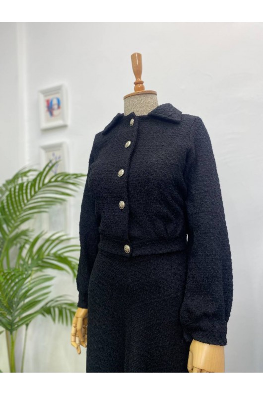 4457- Tesettür İkili Takım Si̇yahJ-7 4457- Tesettür İkili Takım Si̇yahJ-7