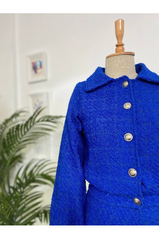 4457- Tesettür İkili Takım Mavi̇-J-7 4457- Tesettür İkili Takım Mavi̇-J-7