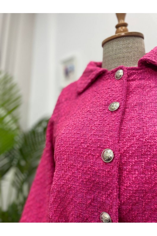 4457- Tesettür İkili Takım Pembe-J-7 4457- Tesettür İkili Takım Pembe-J-7