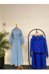 4457- Tesettür İkili Takım Açık Mavi-J-7 4457- Tesettür İkili Takım Açık Mavi-J-7