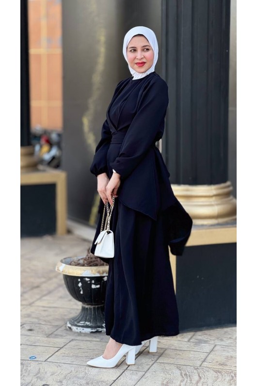 4473 - Tesettür İkili Takım Si̇yah-E4 4473 - Tesettür İkili Takım Si̇yah-E4