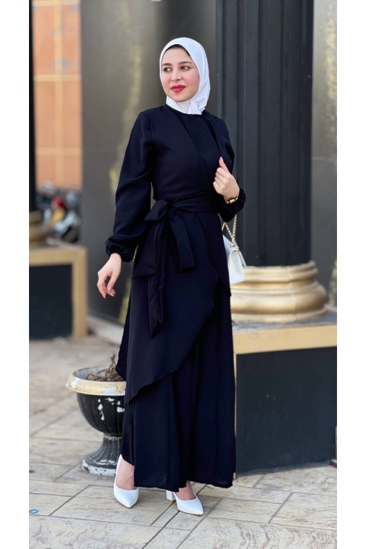 4473 - Tesettür İkili Takım Si̇yah-E4 4473 - Tesettür İkili Takım Si̇yah-E4
