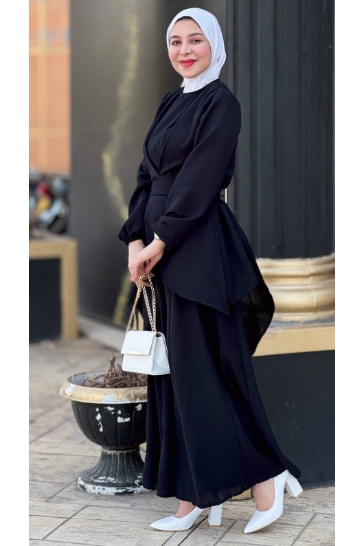 4473 - Tesettür İkili Takım Si̇yah-E4 4473 - Tesettür İkili Takım Si̇yah-E4
