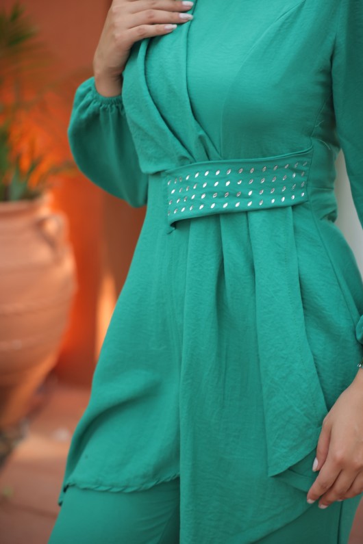 4475 - Tesettür İkili Takım Yeşi̇l-E4 4475 - Tesettür İkili Takım Yeşi̇l-E4