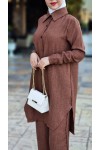 4471 - Tesettür İkili Takım Kahverengi̇-J3 4471 - Tesettür İkili Takım Kahverengi̇-J3