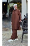 4471 - Tesettür İkili Takım Kahverengi̇-J3 4471 - Tesettür İkili Takım Kahverengi̇-J3