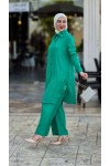 4471 - Tesettür İkili Takım Yeşi̇l-J3