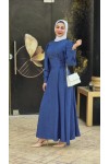 4467 - Tesettür Elbise Mavi̇-I9
