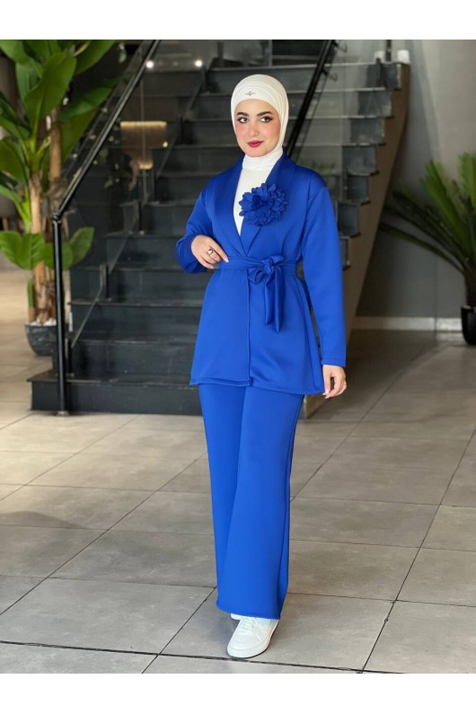 44105 - Tesettür İkili Takım Mavi̇-K8 44105 - Tesettür İkili Takım Mavi̇-K8
