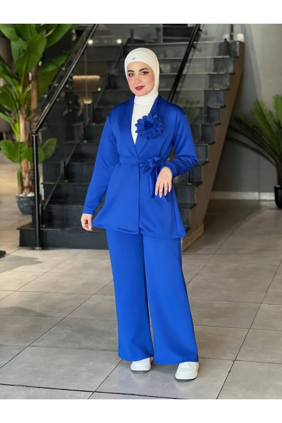 44105 - Tesettür İkili Takım Mavi̇-K8 44105 - Tesettür İkili Takım Mavi̇-K8
