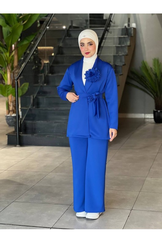 44105 - Tesettür İkili Takım Mavi̇-K8 44105 - Tesettür İkili Takım Mavi̇-K8